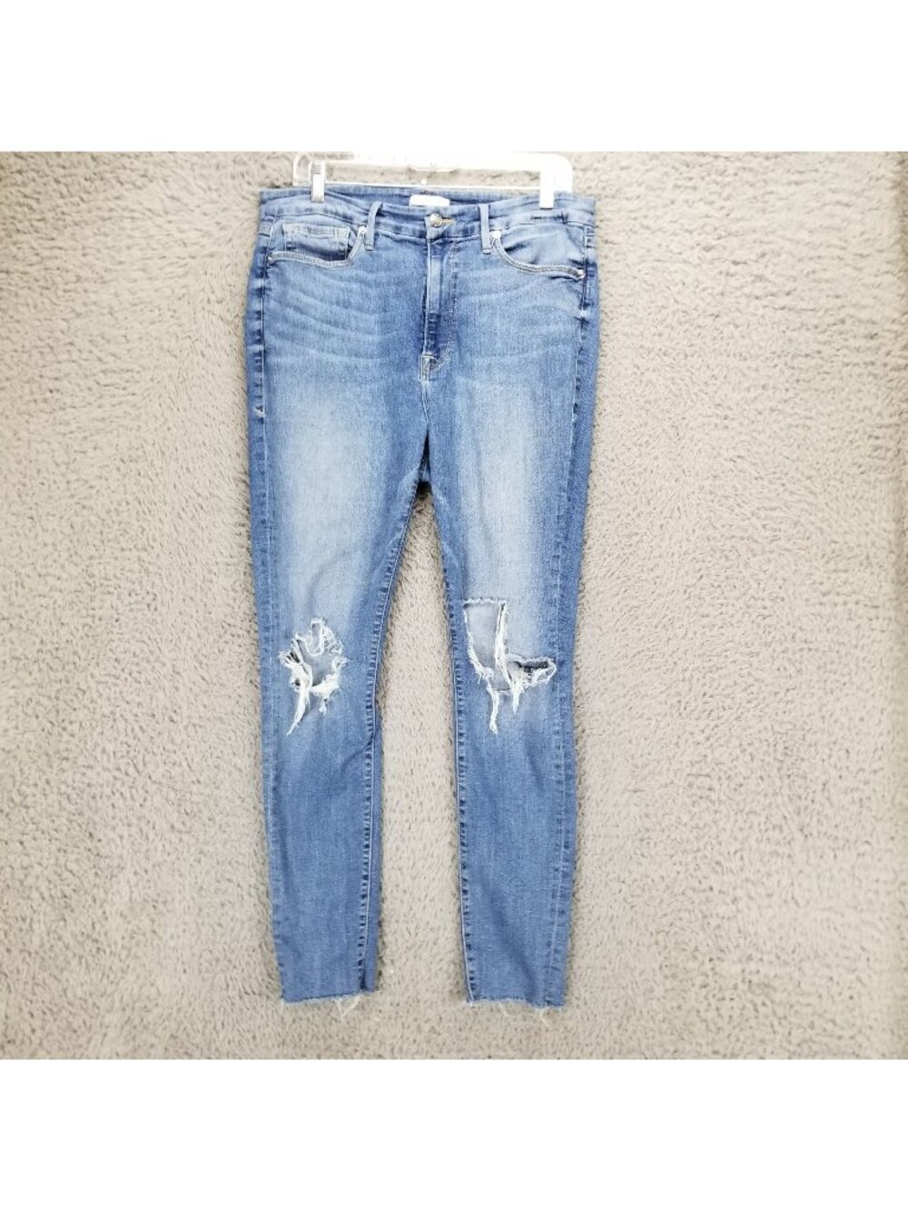 Good American Jeans Womens 16 Blue Stretch Denim Skinny *Read*